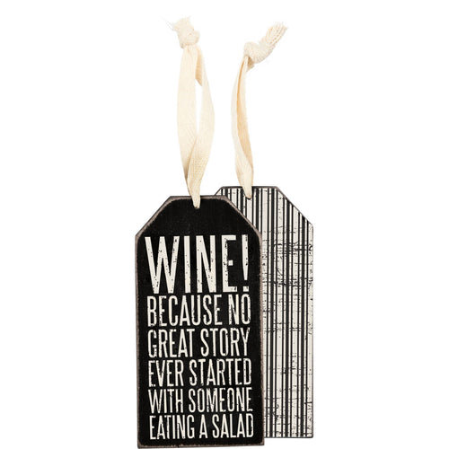 Wine Because Bottle Tag