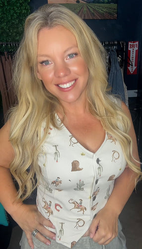 Giddy Up Cowgirl Vest