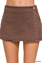 Mahogany Denim Skort