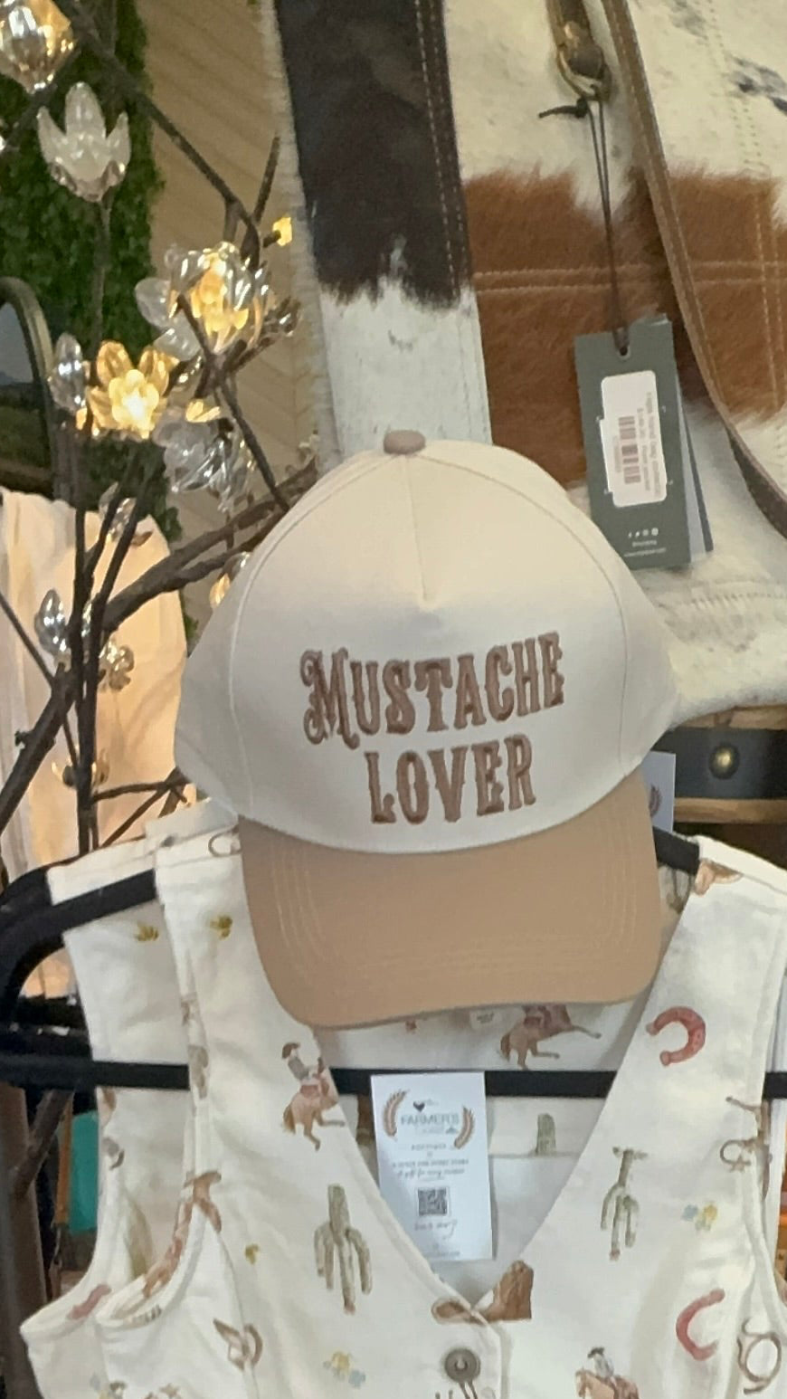 mustache lover hat