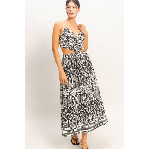 Tropical Halter & Skirt Set