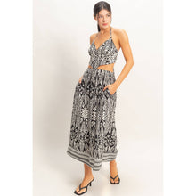 Tropical Halter & Skirt Set